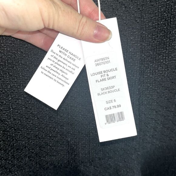 NWT EVER NEW black boucle mini skirt - Picture 4 of 4